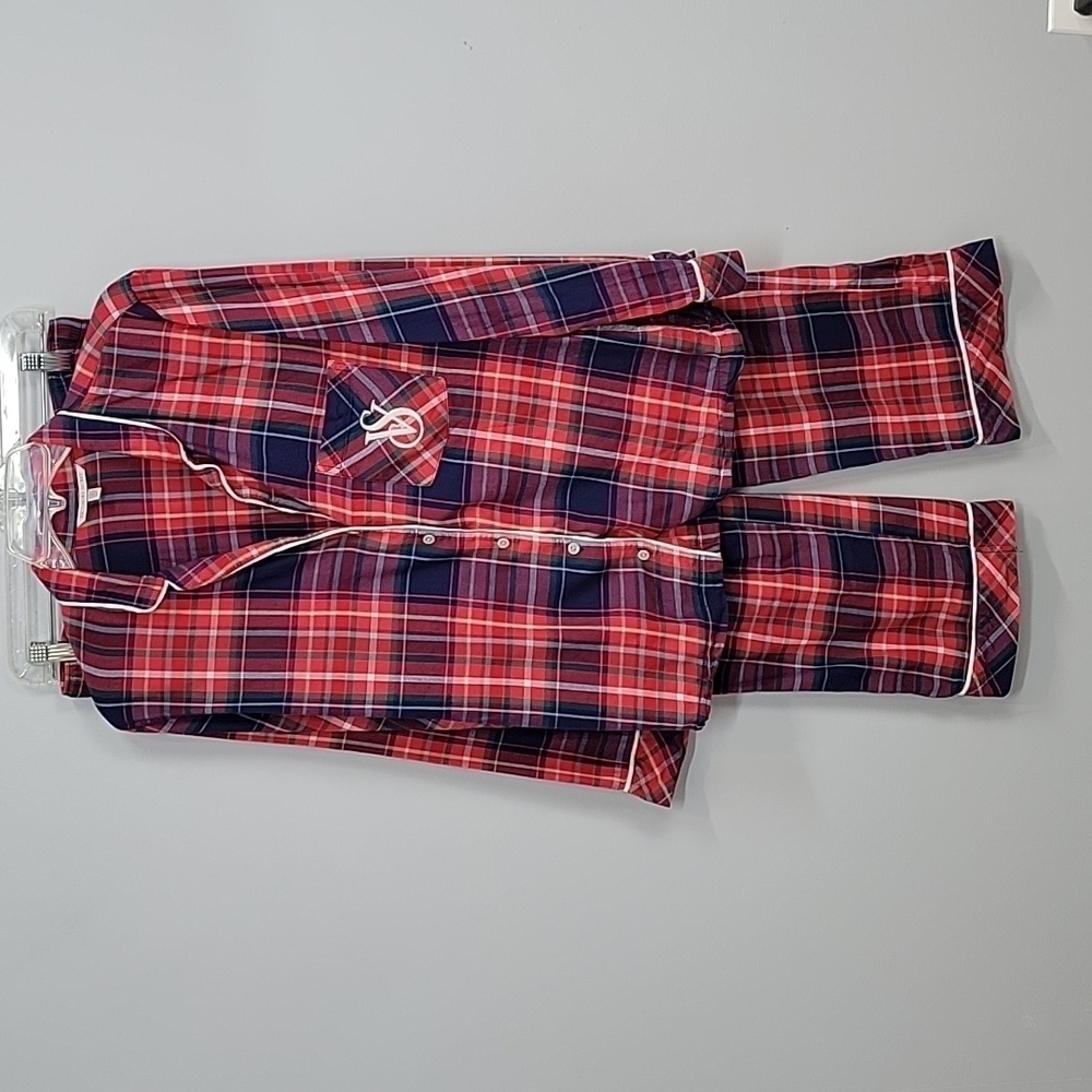 Victoria's Secret Red Plaid 2pc Pajama Set